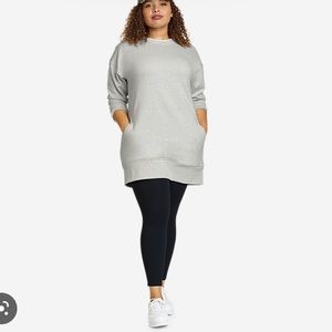 🆕 Warm Cozy Camp Sweatshirt Tunic Grey size L Eddie Bauer